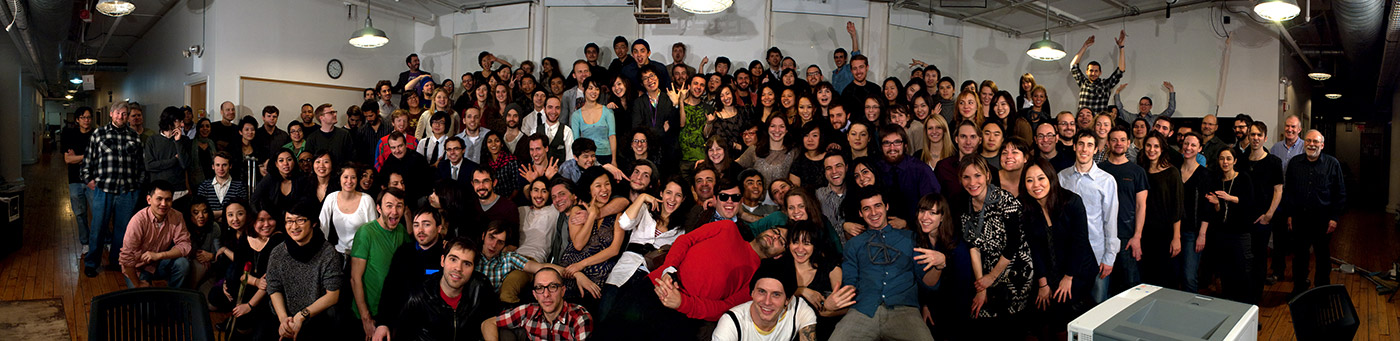 Winter 2010 panorama photo of ITP students